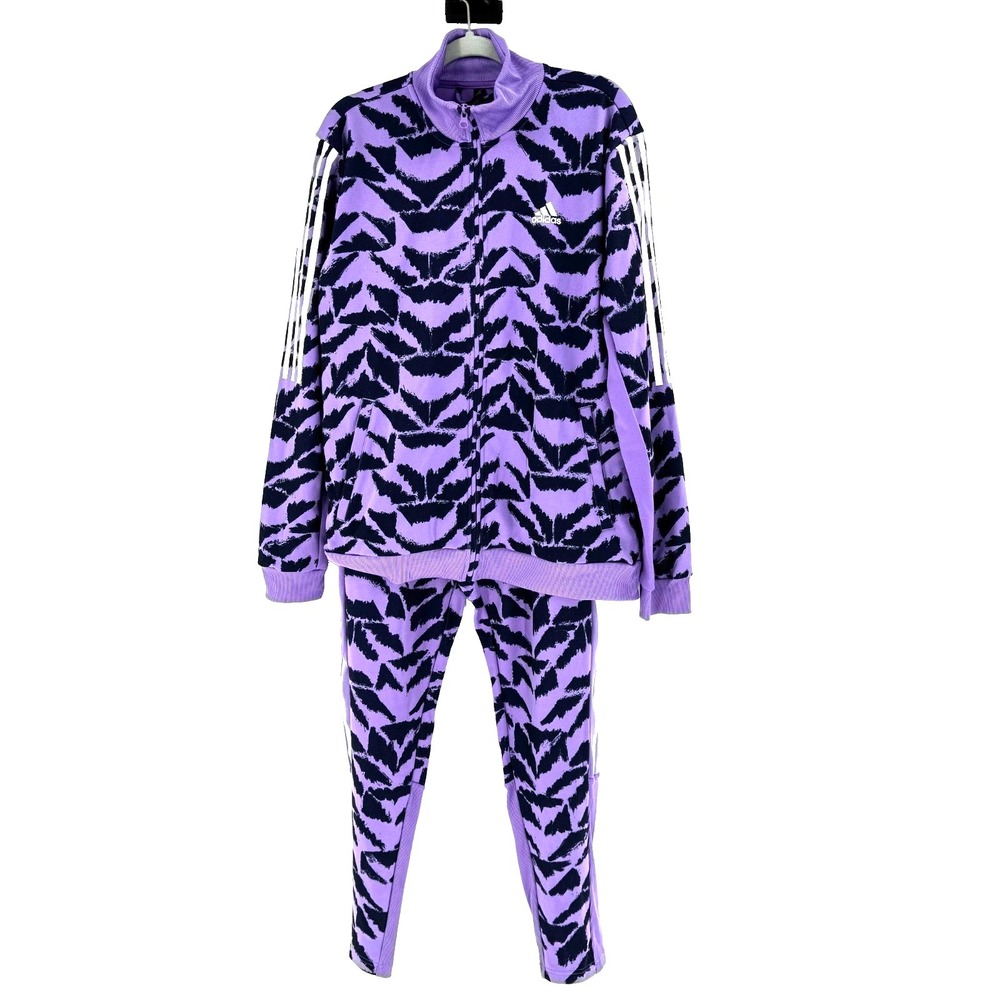 Adidas Tiro Suit Up Track Suit Women's Large Violet Fusion Activewear Athleisure - Picture 2 of 14